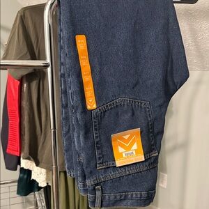 Men's Dark Blue Insulated Work Jeans